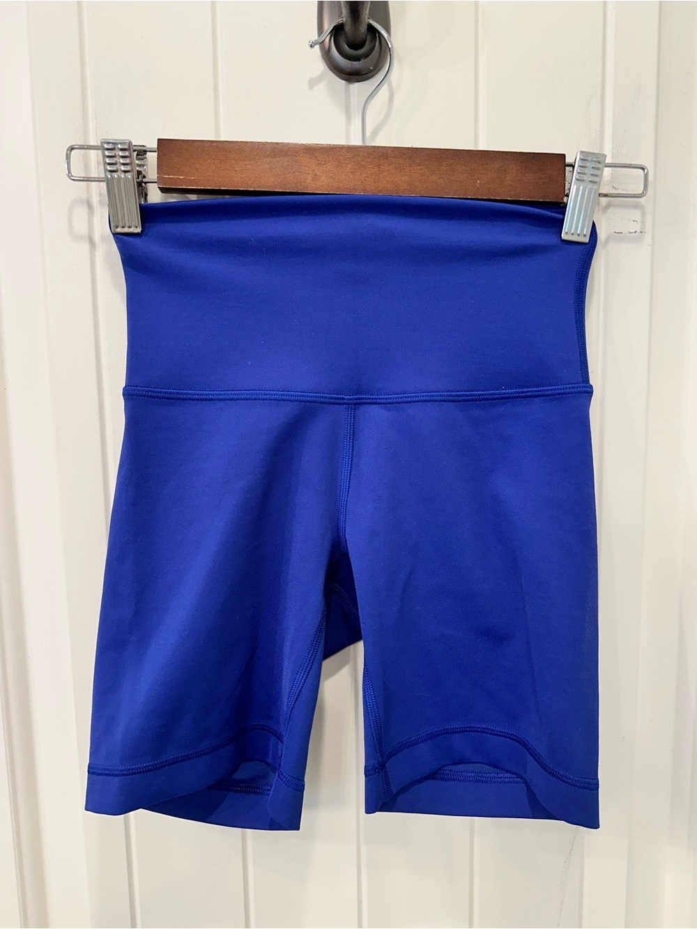 Lululemon Wunder Train High-Rise Short 6" Size 2 Blue Everlux Biker Shorts